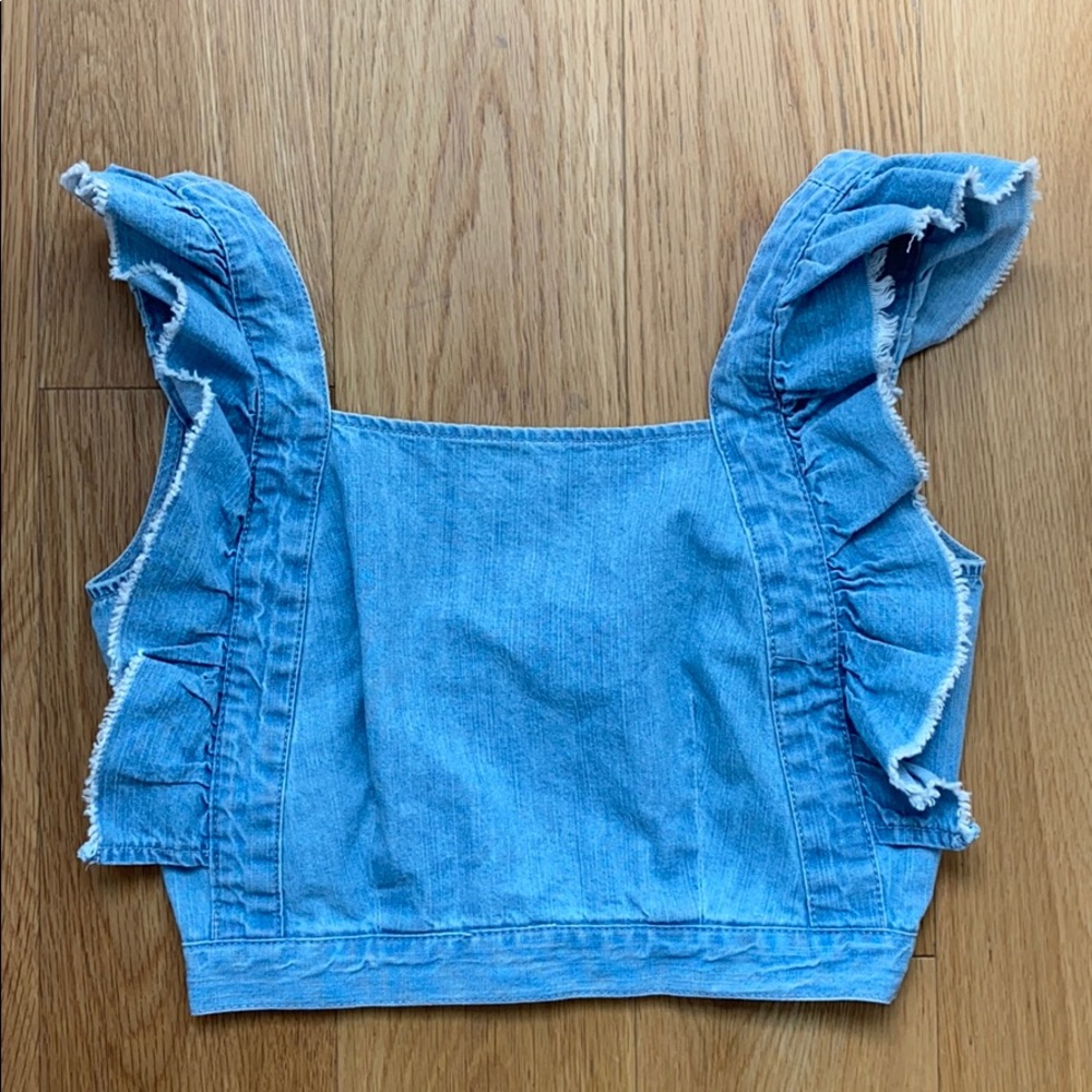 Denim Crop Top